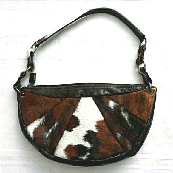 Cowhide Shoulder Purse - Picture 1 of 14